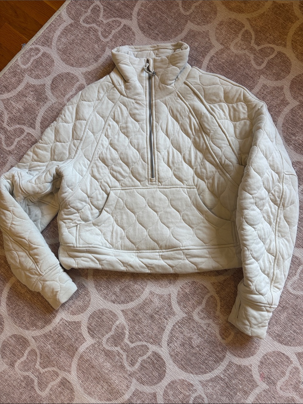 Lululemon Quilted Half-Zip scuba Pullover Jacket XS / S